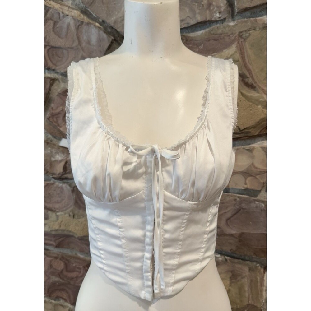 One Clothing Extra Small New Lace Cropped Corset Style Top Size M